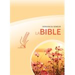 Bible, Version du Semeur 2015, Rigide jaune fleurs, Tranche blanche