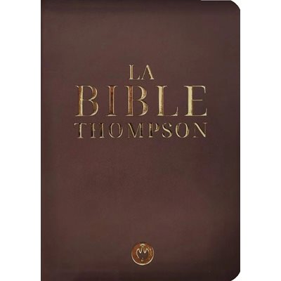 La Bible d’étude Thompson luxe, Version Colombe - Couverture souple marron et tranche dorée
