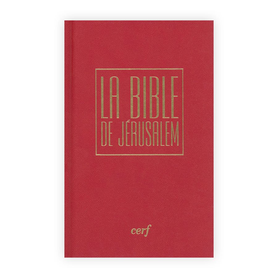 La Bible de Jérusalem Major Toile Rouge avec coffret Ed. Annotée