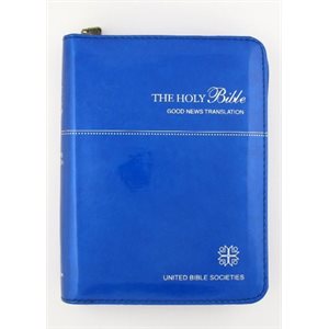  Catholic Good News Bible - Blue Zipper Illustrated