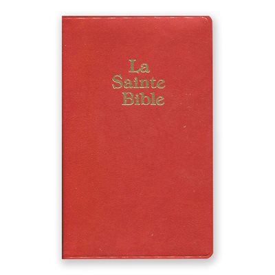 LA SAINTE BIBLE - VERSION DARBY, SOUPLE, ROUGE, SIMILICUIR, FORMAT PETIT (AVEC COFFRET)