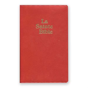 LA SAINTE BIBLE - VERSION DARBY, SOUPLE, ROUGE, SIMILICUIR, FORMAT PETIT (AVEC COFFRET)